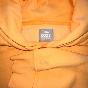 GD APRICOT CHIFFON TNA ARITZIA COZY FLEECE PULLOVER HOODIE DISCONTINUED SIZE 3